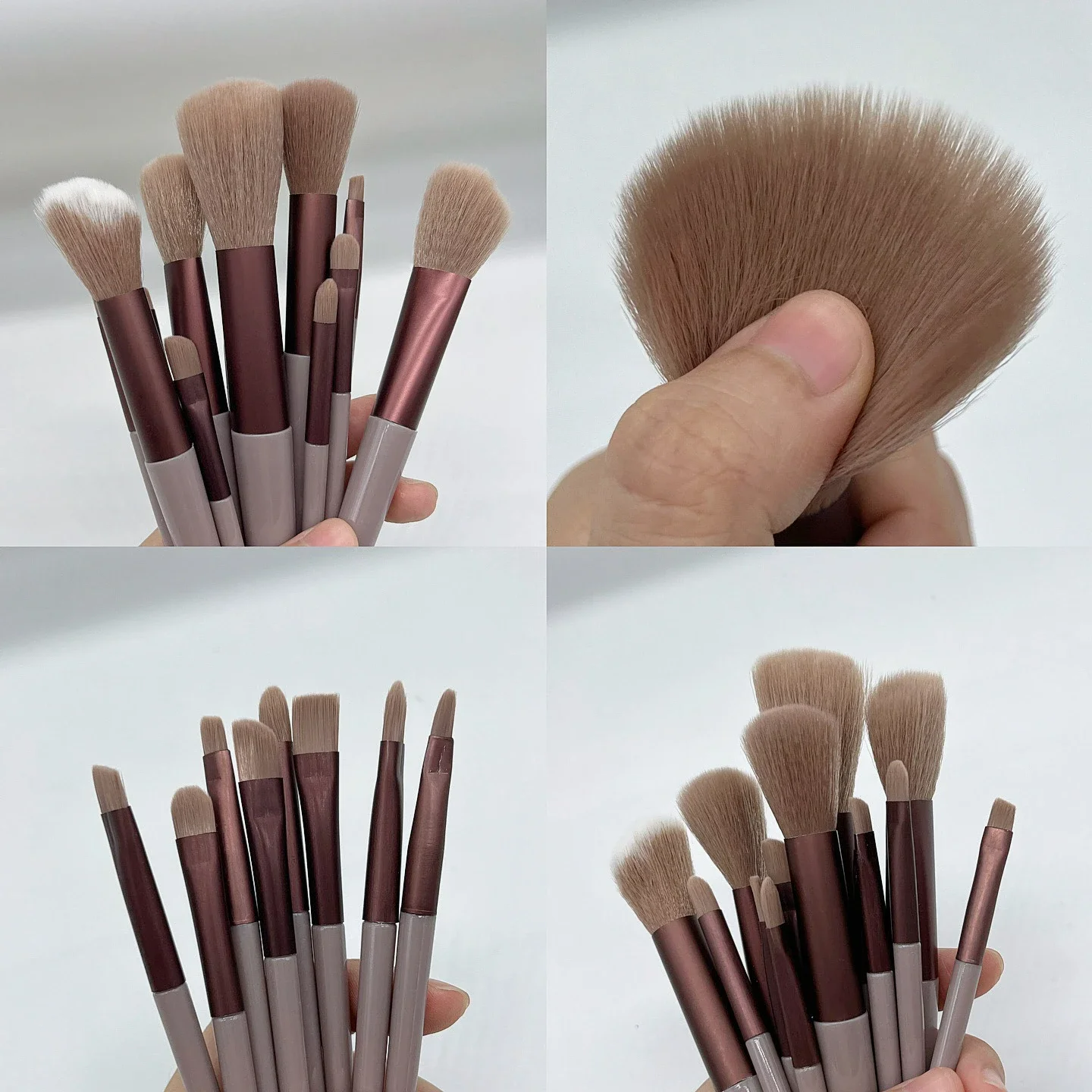 13 shades of radiance beauty brush set gold
